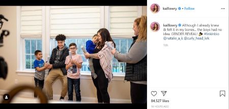 Kailyn Lowry posts about the gender reveal of her fourth child.